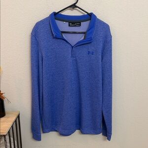Under Armour Men's Heathered Blue Long Sleeve Tee
